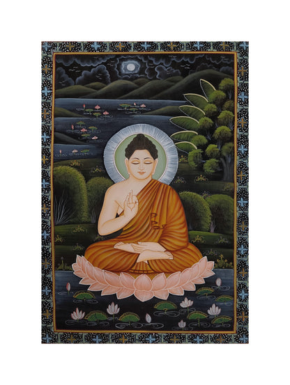 Lord Buddha Painting Wall Hanging Spiritual Art