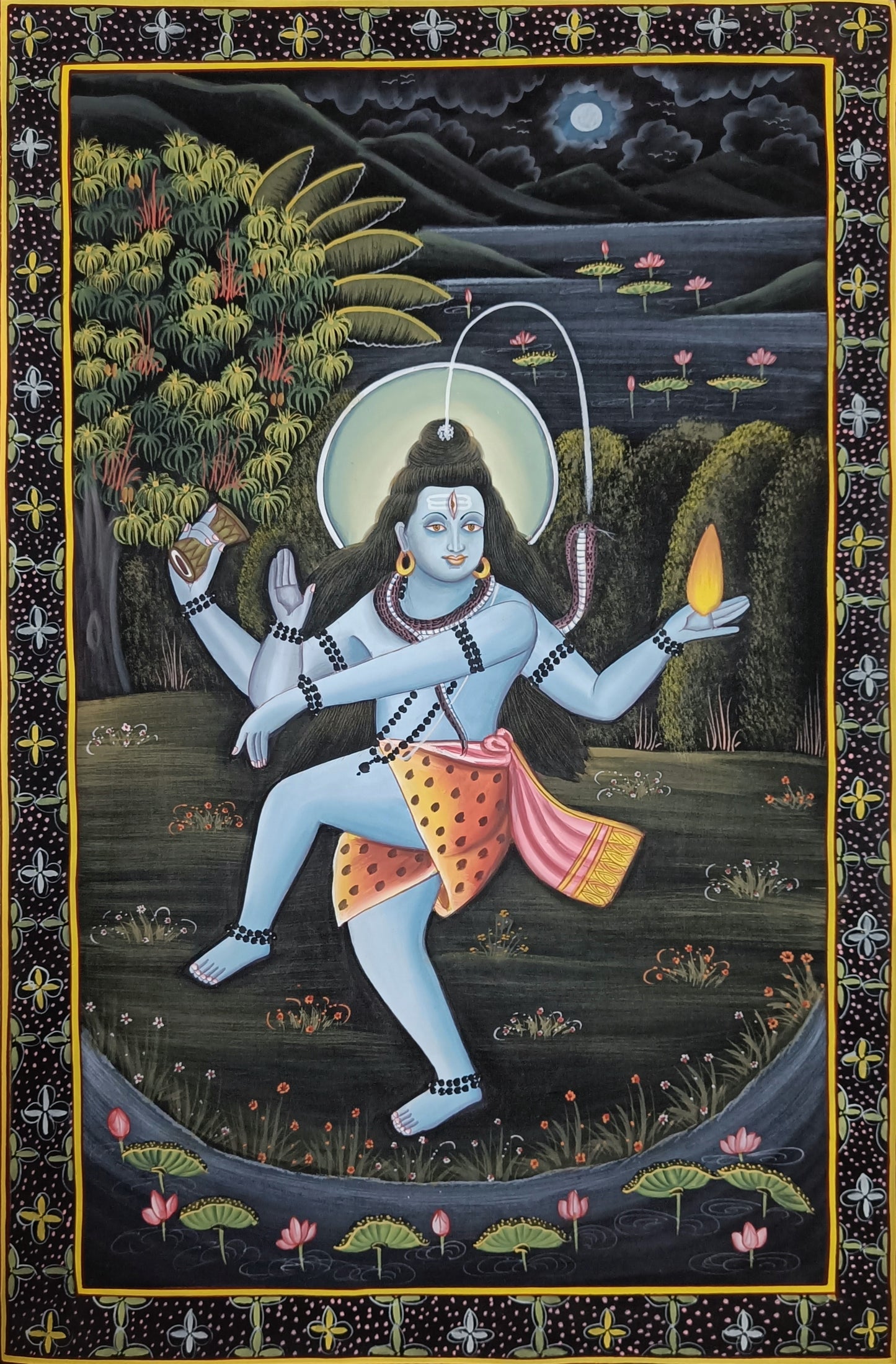 Lord Shiva Hand Made Painting Art Work Wall Decor