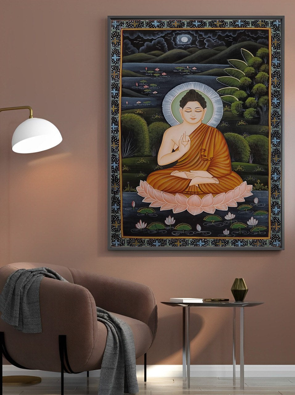 Lord Buddha Painting Wall Hanging Spiritual Art