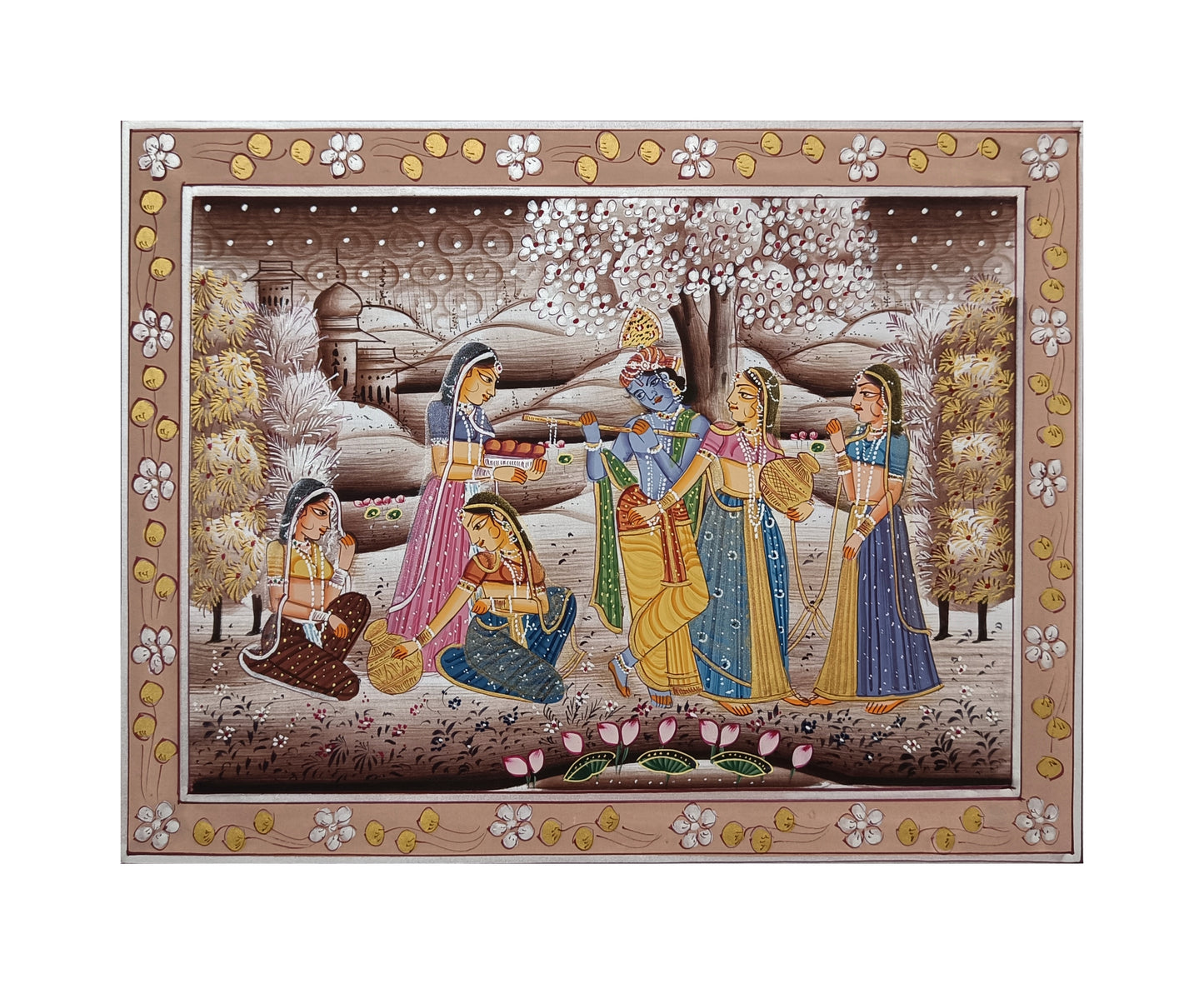 Radha Krishna artwork HandMade Painting Room Decor